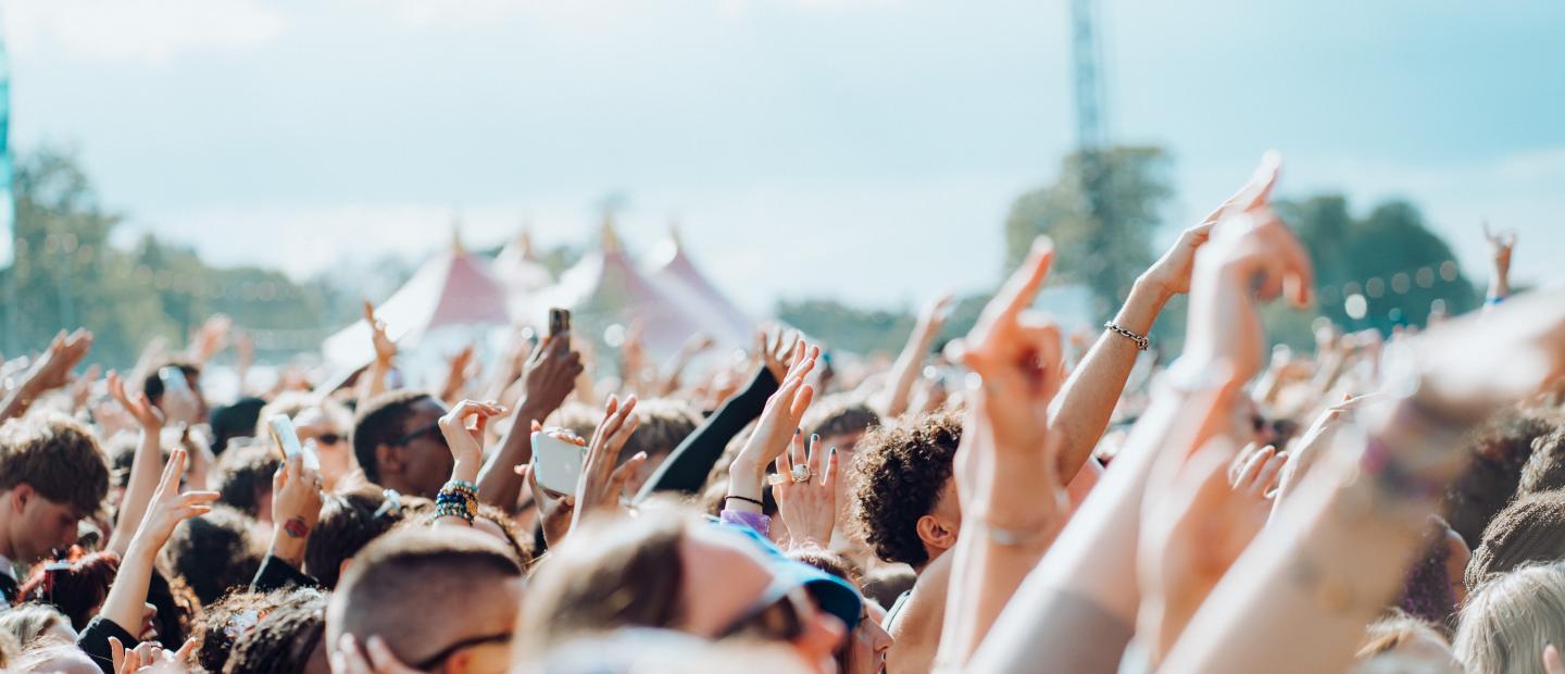 crowd of people dancing