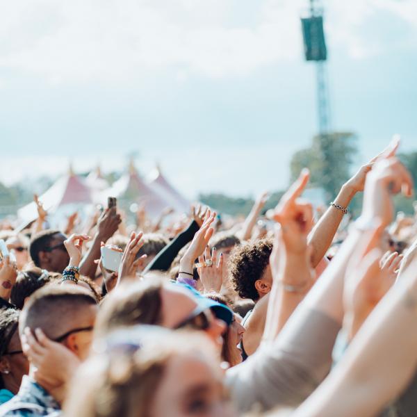 crowd of people dancing