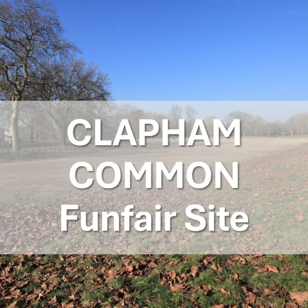 Clapham Common Funfair site PWT